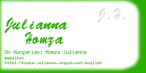 julianna homza business card